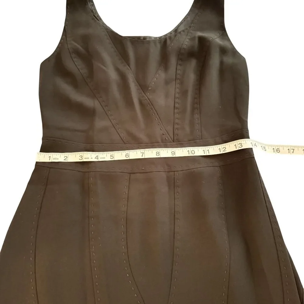 Moschino Women's Black Sleeveless Detailed Stitching Design Mini Dress Size S - Picture 7 of 8